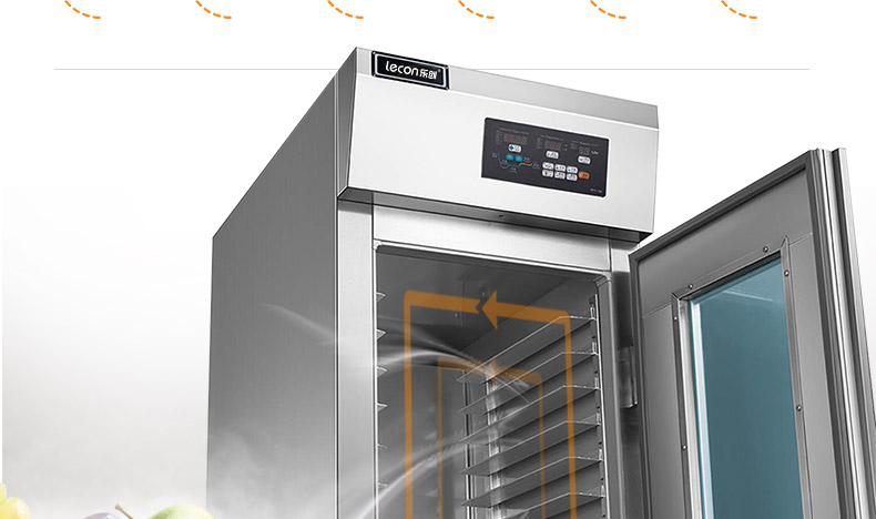 乐创(lecon) 定时醒发箱商用发酵柜 面粉发酵箱 面包发酵机 36盘-数显