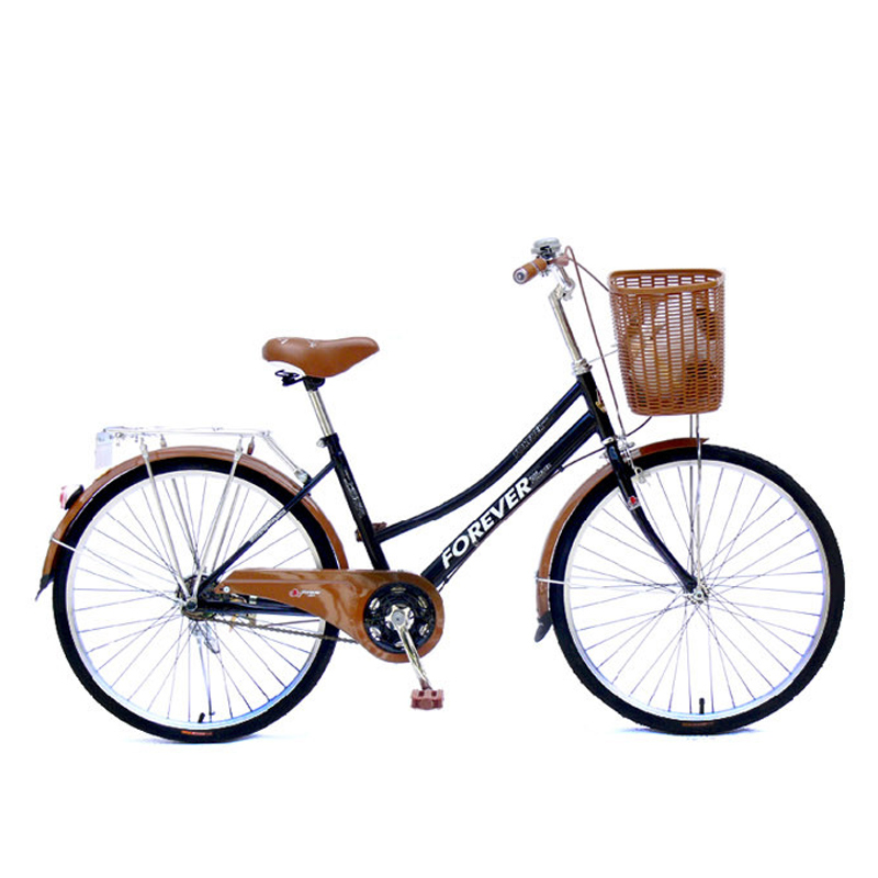 永久城市自行车男女2426寸通勤代步车单速复古成人学生都市休闲车单速