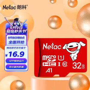 Netac 朗科 P500 京东联名版 Micro-SD存储卡 32GB（UHS-I、U1、A1）