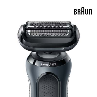 博朗(braun)电动剃须刀往复式刮胡刀小猎豹6系1200s(黑色)含鬓角修剪