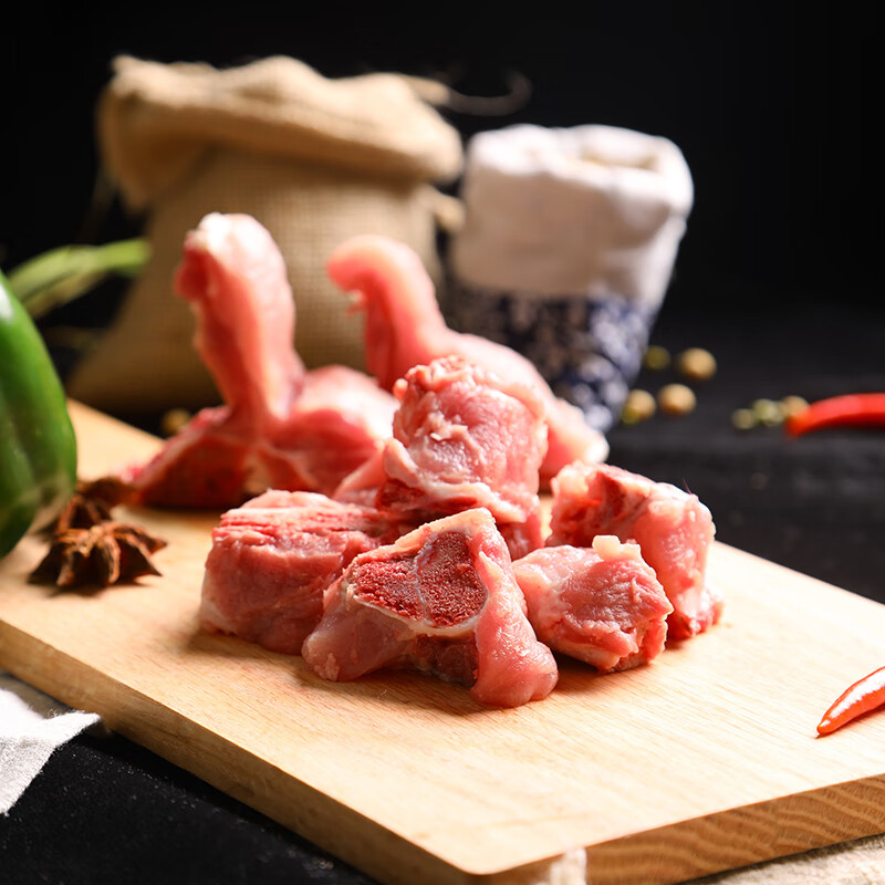 猪领鲜东辽黑猪汤骨新鲜土猪肉排骨脊骨尾椎骨颈骨 东北长白山散养黑