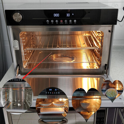 佳厨魔方台式电蒸箱家用纯电蒸箱电蒸炉全自动多功能高温清洁代替微波