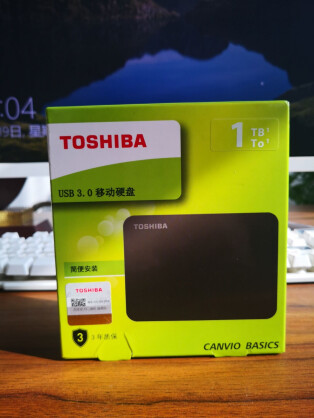 東芝(toshiba)移動硬盤1t usb3.0 a3 2.