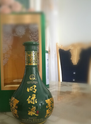 明光明绿系列明绿液明绿香型白酒402度450ml绿瓶单瓶