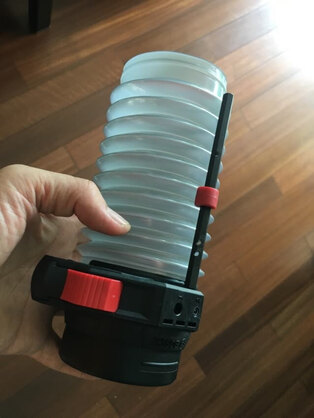 博世bosch电锤防尘罩dustcup冲击钻集尘罩积尘器挡灰接灰工具带深度规