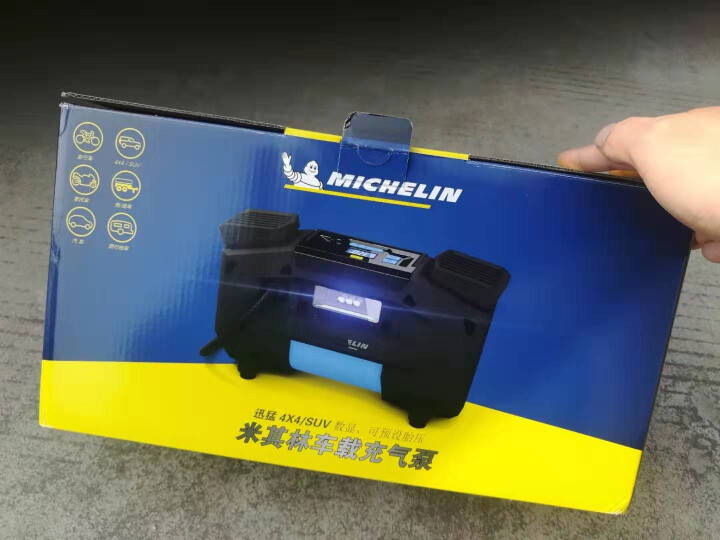 米其林（MICHELIN)suv 4×4越野车大功率充气泵 高清数显电动充气泵带放气阀汽车打气泵 4760ML/12314 双缸胎压预设怎么样，好用吗，口碑，心,第2张