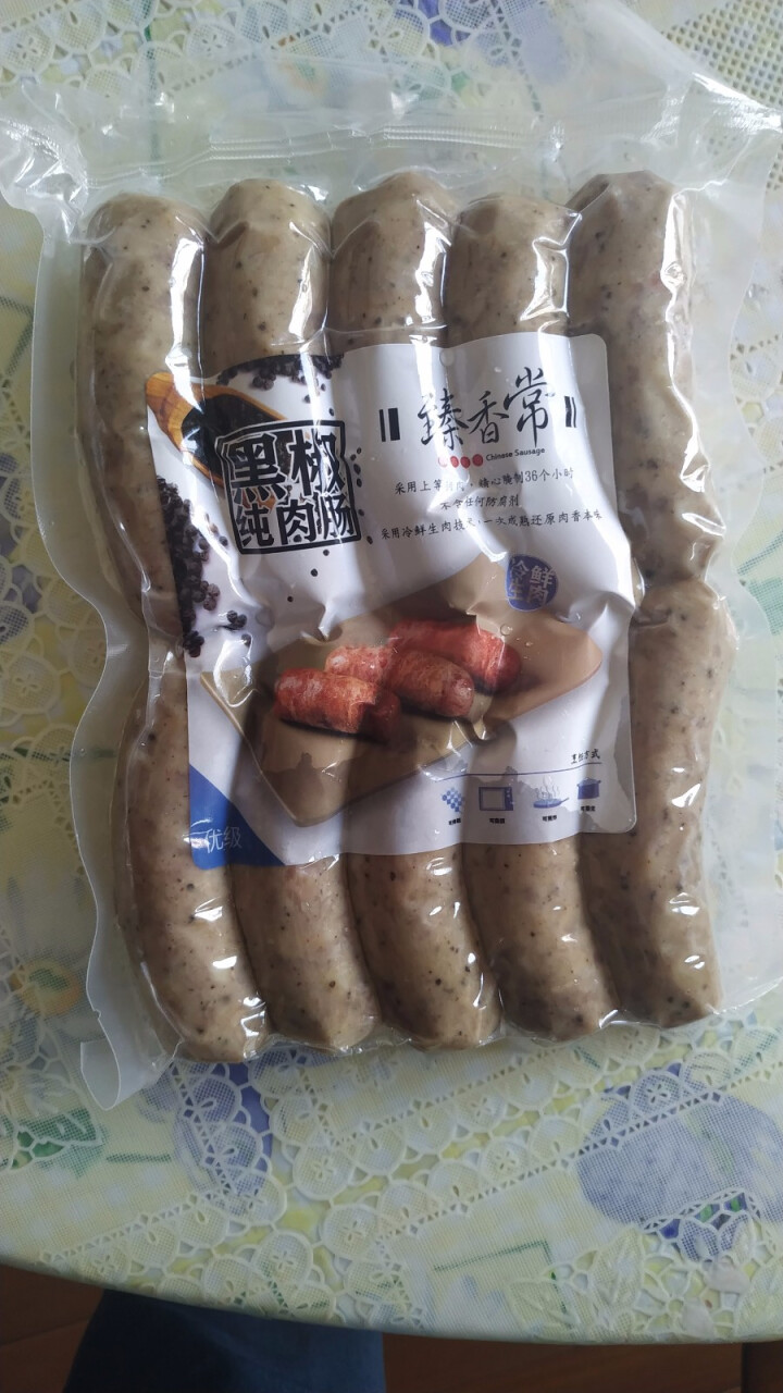 小鲜肉火山石纯肉早餐烤肠（黑胡椒味）700g 黑椒怎么样，好用吗，口碑，心得，评价，试用报告,第3张