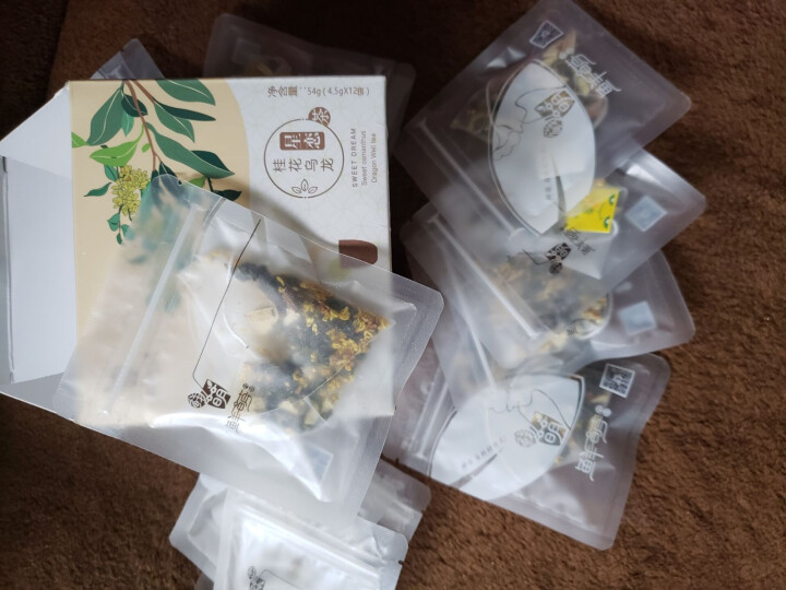 鲜萌花草茶 星恋桂花乌龙花茶 花草茶独立三角茶包 安溪铁观音桂花浓香组合茶 冷泡茶包养生茶12袋/盒怎么样，好用吗，口碑，心得，评价，试用报告,第3张