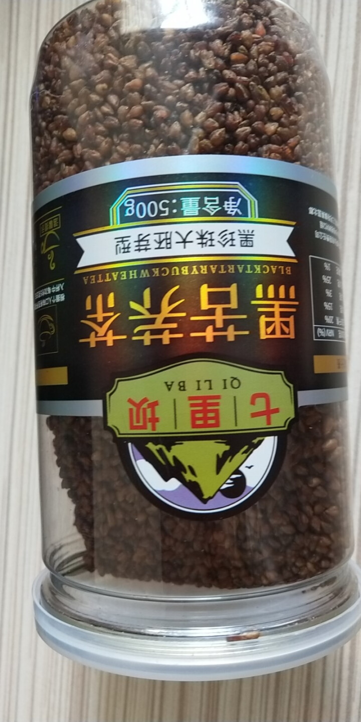 邛池七里坝 苦荞茶 荞麦茶全颗粒黑珍珠大胚芽黑苦荞 四川大凉山特产粗粮养生茶叶 1罐500g怎么样，好用吗，口碑，心得，评价，试用报告,第3张