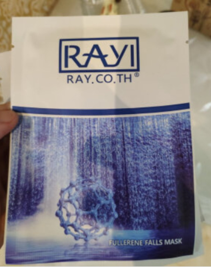 RAY.CO.TH 富勒烯瀑布补水面膜 拉丝（美白保湿控油修护收缩毛孔） 3片贴，无外包装怎么样，好用吗，口碑，心得，评价，试用报告,第4张