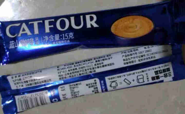 Catfour 蓝山咖啡200条/40条风味 特浓提神速溶三合一咖啡粉600g 正品特惠 蓝山风味咖啡 40条600g*1袋怎么样，好用吗，口碑，心得，评价，试,第4张