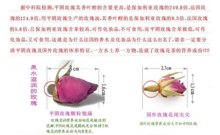 【发2袋共600克】玫瑰花茶 平阴干玫瑰重瓣红玫瑰花草茶 可搭菊花茶金银花补气血养颜泡水喝的养颜花茶 300克/袋怎么样，好用吗，口碑，心得，评价，试用报告,第3张