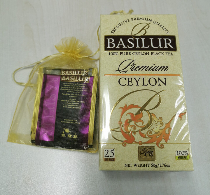 Basilur宝锡兰优选锡兰红茶包25袋泡茶 进口红茶茶包可做港式奶茶怎么样，好用吗，口碑，心得，评价，试用报告,第2张