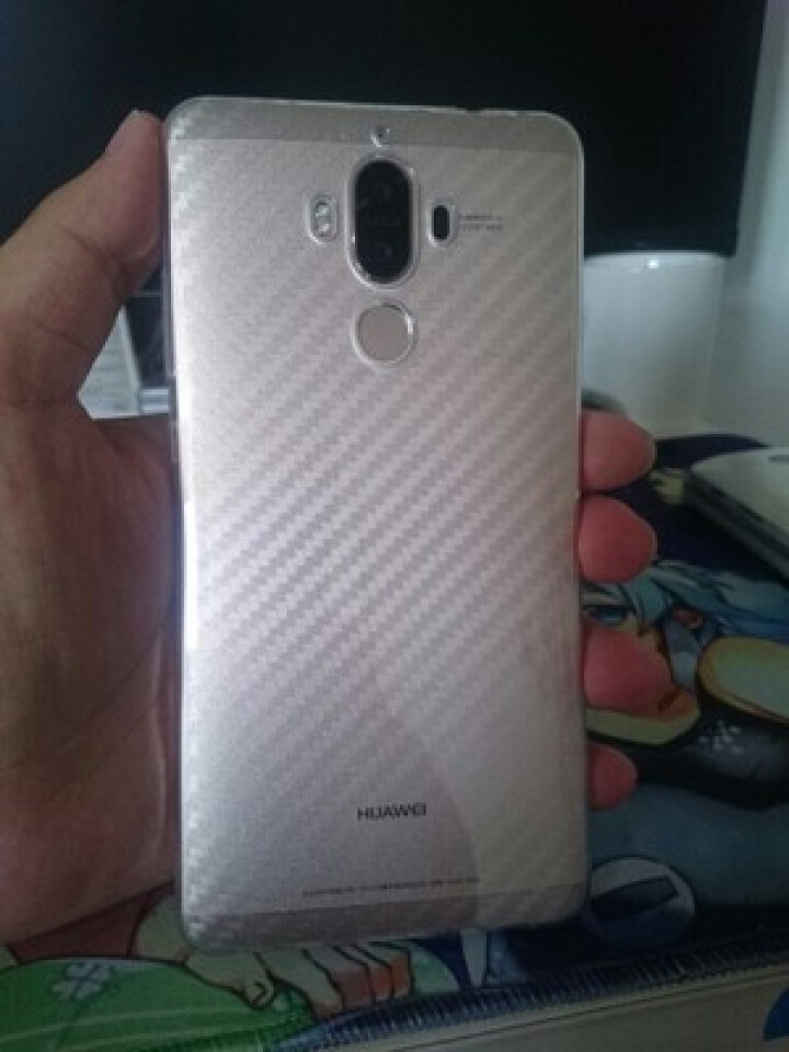 潮瑟 华为mate9后膜Mate9pro背膜后盖mate8手机背贴膜面保护全覆盖全包边防指纹透明磨砂 透明 华为Mate9 碳纤维纹背膜怎么样，好用吗，口碑，心,第3张