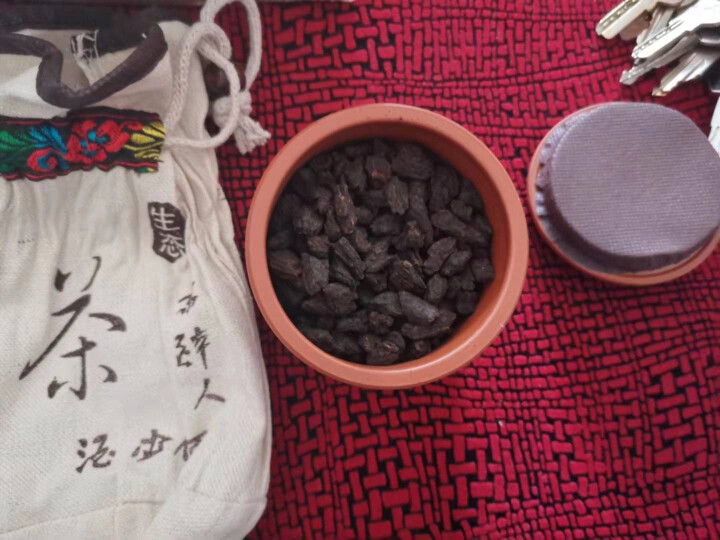 【紫砂罐存茶更好】吉顺号茶叶 年货送礼 糯米香普洱熟茶100g 糯香茶化石紫砂罐装老茶头碎银子散茶怎么样，好用吗，口碑，心得，评价，试用报告,第4张