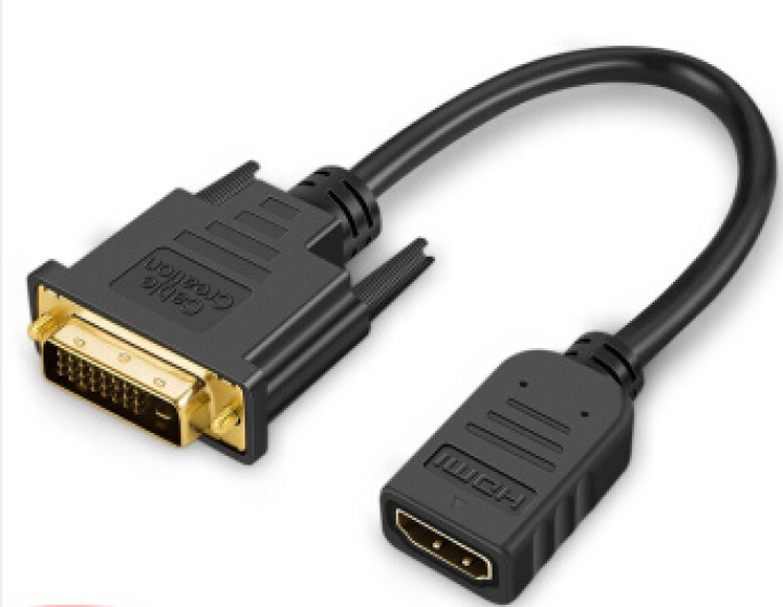 CABLE CREATION dvi转hdmi 转换头hdmi转dvi 转接头线 HDMI母转DVI公转接线[0.15米]怎么样，好用吗，口碑，心得，评价，试用,第4张