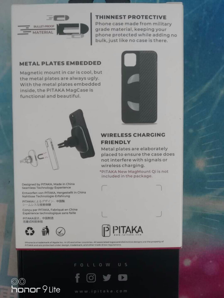 PITAKA 苹果iPhone 11 Pro Max原创磁吸凯夫拉芳纶纤维保护壳轻薄防摔碳纤维手机壳 黑灰斜纹怎么样，好用吗，口碑，心得，评价，试用报告,第3张