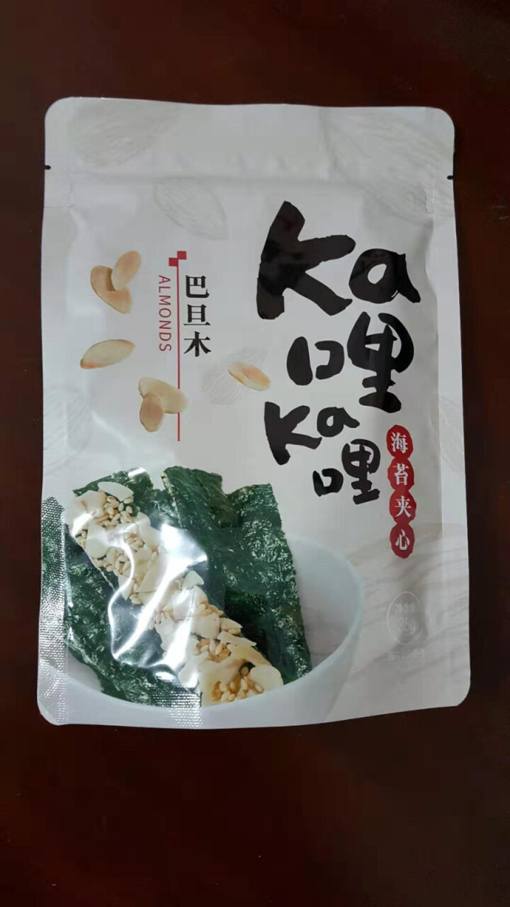 太祖 南瓜子仁坚果海苔芝麻夹心脆35g/袋 儿童辅食休闲零食 巴旦木仁夹心海苔脆怎么样，好用吗，口碑，心得，评价，试用报告,第2张