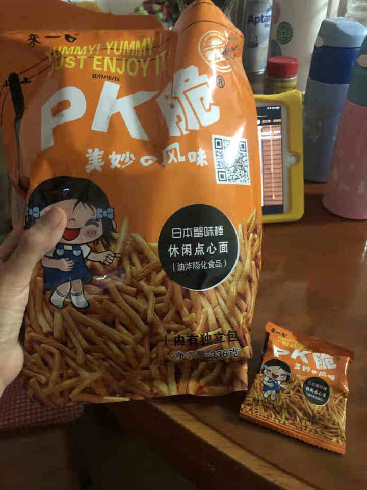 比多乐来一口PK脆休闲点心面 日本蟹味棒336g 膨化食品 怀旧零食 红色怎么样，好用吗，口碑，心得，评价，试用报告,第2张