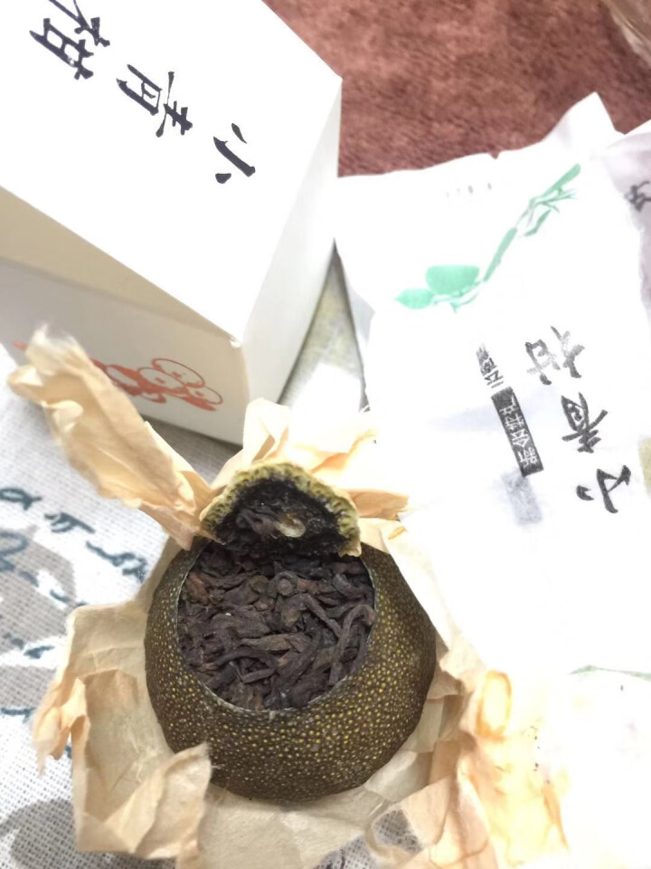 【买一罐发二罐搭手提袋】臻品新会小青柑陈皮普洱熟茶柑普茶 大份量250克（共发出500克） 1粒试喝装怎么样，好用吗，口碑，心得，评价，试用报告,第3张