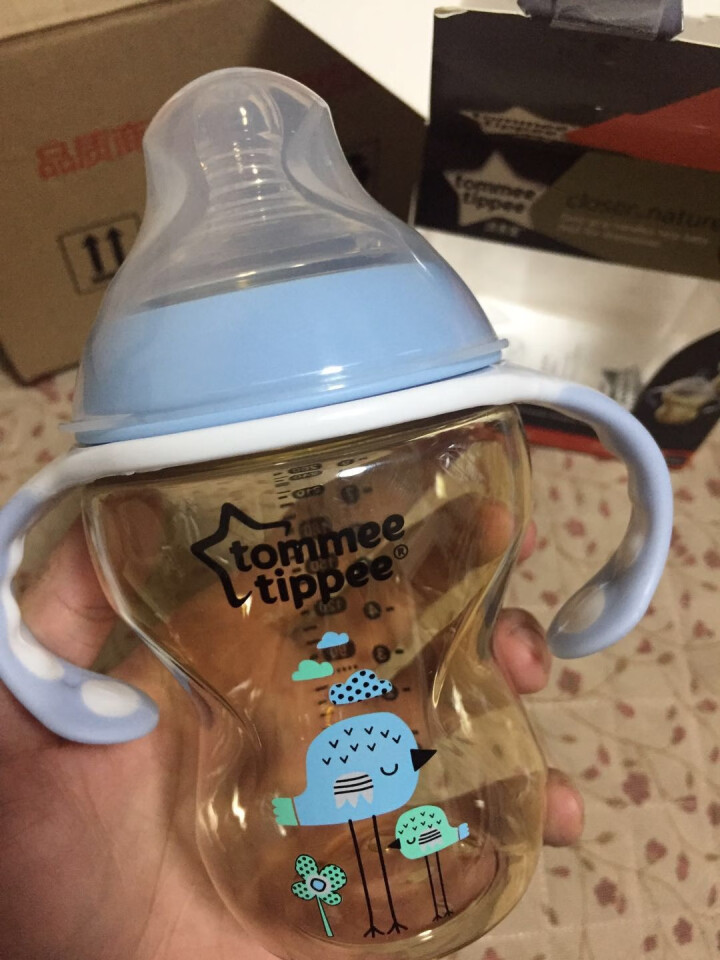 Tommee Tippee 汤美星奶瓶 防胀气奶瓶 PPSU奶瓶 带手柄260ml(M中流量奶嘴)怎么样，好用吗，口碑，心得，评价，试用报告,第4张