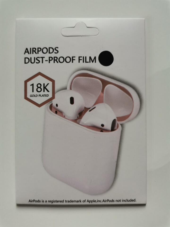 苏小朵 airpods1/2防尘贴3代苹果无线蓝牙耳机内盖保护贴纸超薄0.02镍金属贴 黑色 AirPods1/2代有线款怎么样，好用吗，口碑，心得，评价，试用,第2张