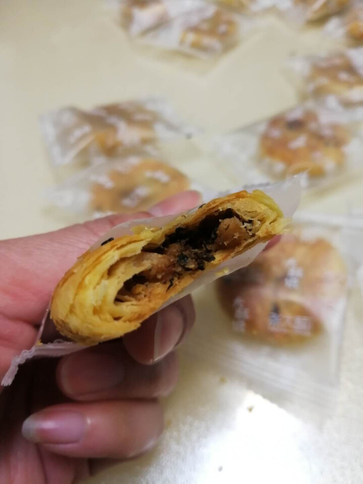 张大酥 休闲零食独立小包 特产零食小吃 色泽诱人 醇香酥脆 梅干菜肉酥烧饼128g盒装 原味 原味怎么样，好用吗，口碑，心得，评价，试用报告,第4张