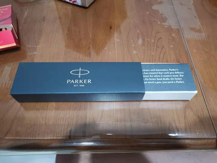 派克（PARKER）乔特钢杆金夹凝胶水笔/宝珠笔商务 签字笔学生黑色笔芯练字笔情侣笔生日礼物包邮 乔特滑铁卢蓝凝胶水笔怎么样，好用吗，口碑，心得，评价，试用报告,第2张