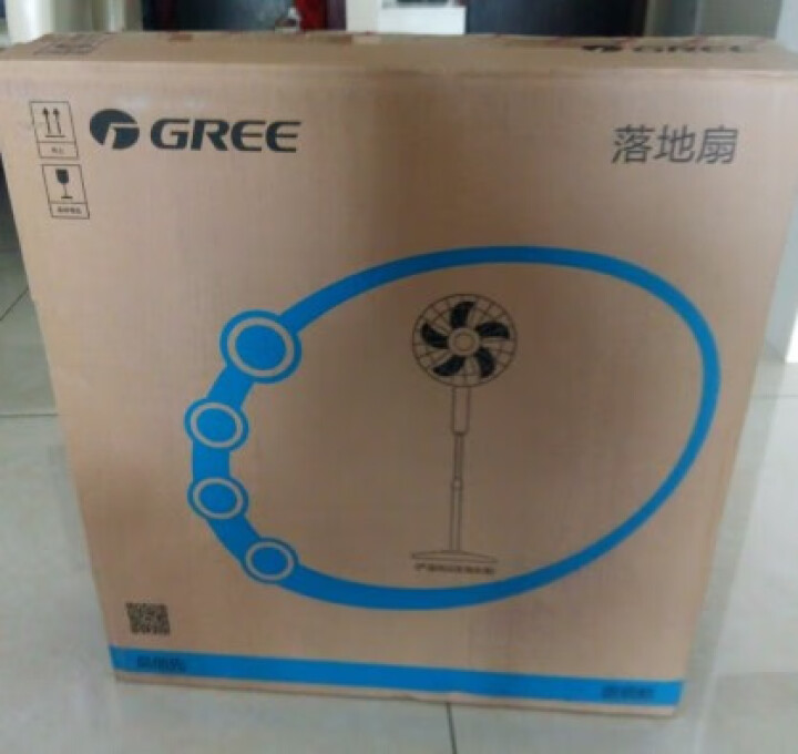 格力（GREE）电风扇家用节能落地扇学生立式大风量客厅宿舍机械三叶扇FD,第2张