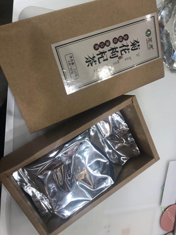 【拍2盒=发3盒】菊花枸杞茶 组合花茶金银花蒲公英枸杞子薄荷叶甘草熬夜去火下火清火明目泡水喝的养生茶 120克(30包)/盒怎么样，好用吗，口碑，心得，评价，试,第4张