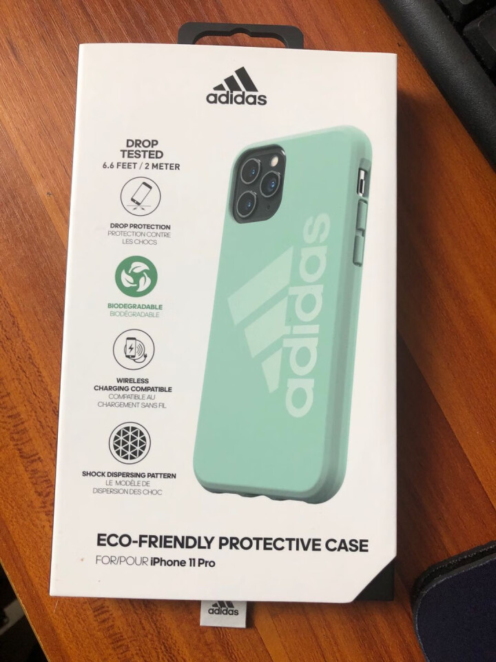 Adidas苹果11promax液态硅胶手机壳 iPhone11保护套 液态硅胶环保材质防摔超薄软壳 【环保材质】牛油果绿,第2张