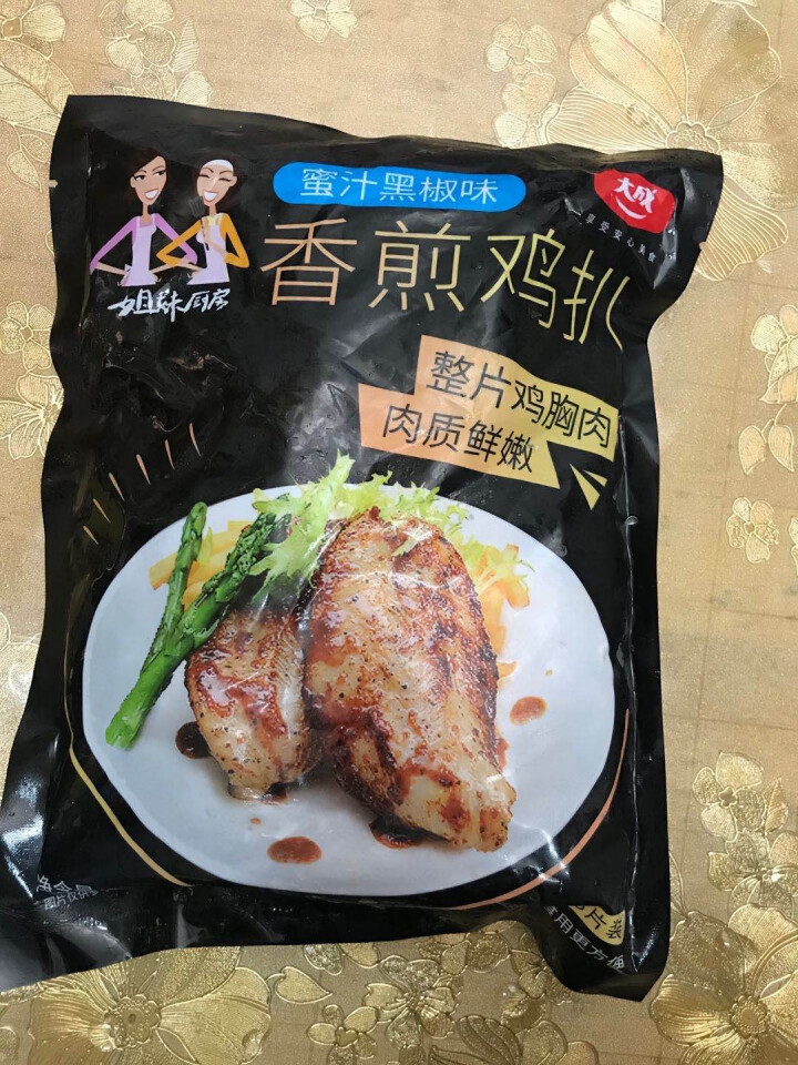 大成 姐妹厨房香煎鸡扒蜜汁黑椒味360g 鸡排肉早餐鸡扒健身鸡胸肉健身餐健身食品 低脂代餐低脂鸡胸肉 香煎鸡扒蜜汁黑椒360g怎么样，好用吗，口碑，心得，评价，,第2张