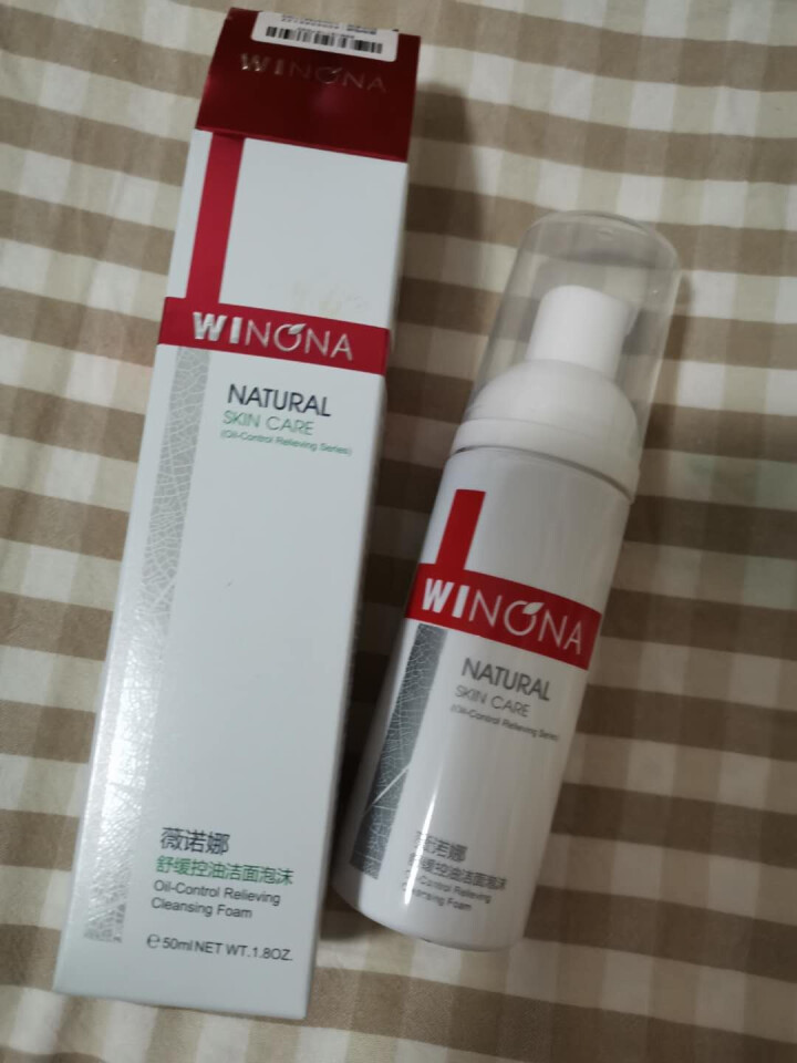 薇诺娜（WINONA）舒缓控油洁面泡沫50ml（洁面 氨基酸洗面奶 泡沫洗面奶 油痘肌敏感肌肤男女）怎么样，好用吗，口碑，心得，评价，试用报告,第3张