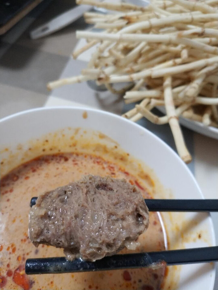 一丸一世界 潮汕手打牛筋丸牛肉丸火锅丸子配菜火锅食材速食 黑椒牛筋丸500g怎么样，好用吗，口碑，心得，评价，试用报告,第4张