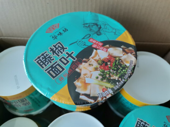 华味坊酸汤面叶酸辣汤面藤椒面叶菌汤非油炸方便速食品泡面河南特产 藤椒麻鸡味12桶（整箱）怎么样，好用吗，口碑，心得，评价，试用报告,第3张