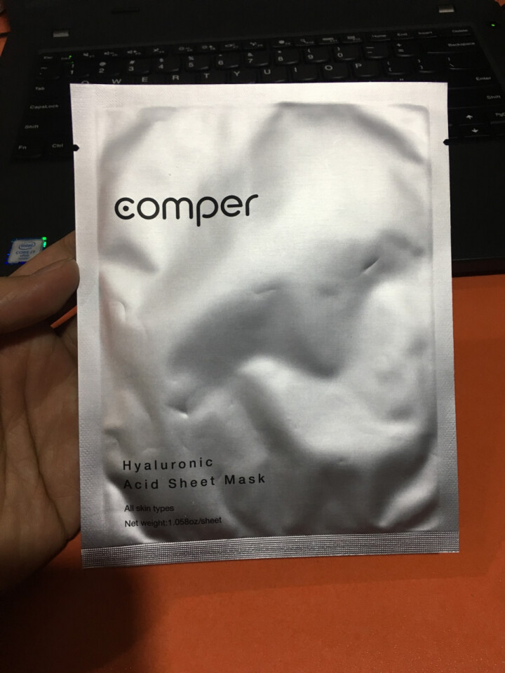 comper 美容仪 智能家用 RF射频美容器 EMS微电流V脸紧致肌肤  MASS导入导出 洁面仪 面膜白色 30gx1片/单片装怎么样，好用吗，口碑，心得，,第3张