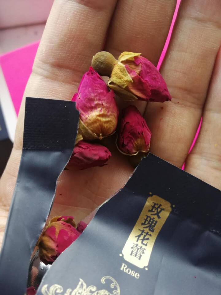 二十七度阳光山东平阴玫瑰花茶玫瑰花蕾花草茶礼盒装 玫瑰花茶（20包/每盒）怎么样，好用吗，口碑，心得，评价，试用报告,第5张