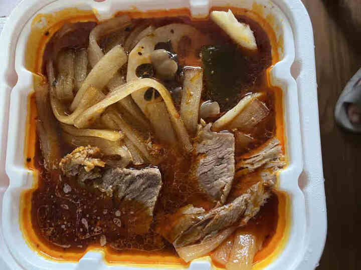 【爱上零食屋】为吃而战自热火锅户外速食麻辣牛肉自嗨锅懒人藤椒鸡肉方便即食牛油小火锅 麻辣牛肉怎么样，好用吗，口碑，心得，评价，试用报告,第4张