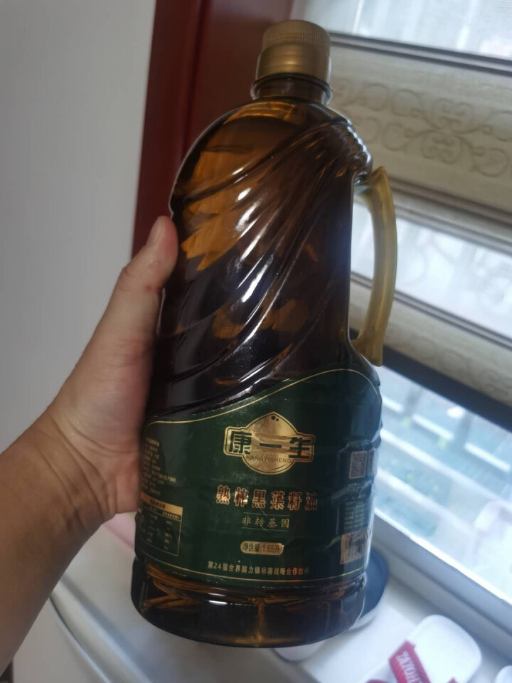 【康一生】食用油 物理压榨黑菜籽油 非转基因菜籽油 1.65L怎么样，好用吗，口碑，心得，评价，试用报告,第2张