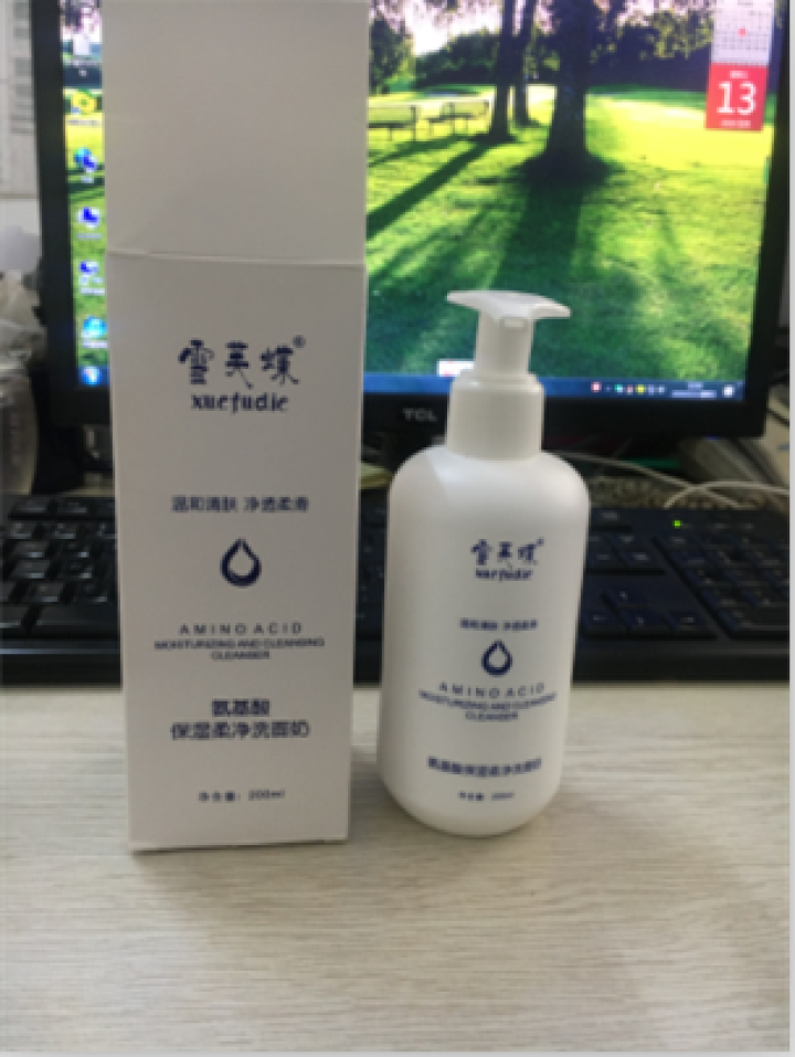 雪芙蝶 氨基酸保湿卸妆洗面奶 200ml （深层清洁 平衡水油 补水抗痘 男女通用 敏感肌肤可用） 洁面乳怎么样，好用吗，口碑，心得，评价，试用报告,第3张