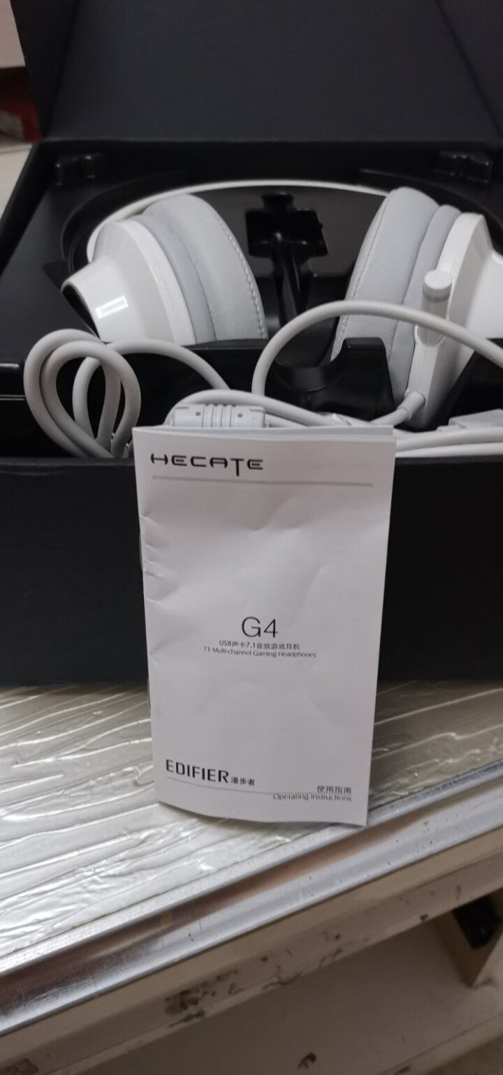 漫步者（EDIFIER） HECATE GM660 手机吃鸡电竞游戏耳机头戴式电脑K歌有线耳麦单孔 G4白蓝,第4张