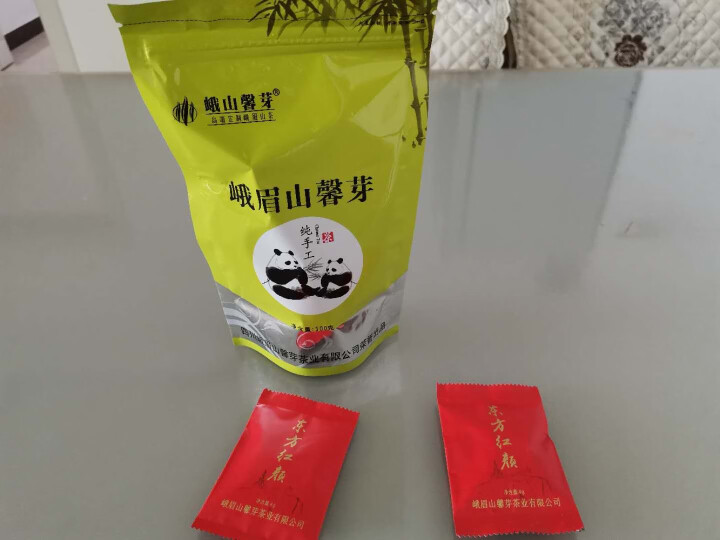 买二送一 峨山馨芽 2020新茶 绿茶 雀舌茶 四川峨眉山明前春茶嫩芽毛尖竹叶茶叶青茶高山茶100g怎么样，好用吗，口碑，心得，评价，试用报告,第2张