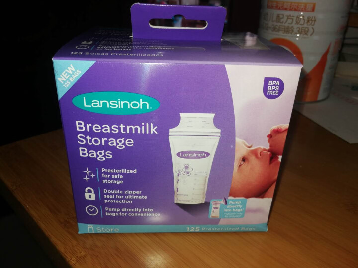 兰思诺(Lansinoh)储奶袋母乳储存袋冷藏保鲜存奶袋180ml一次性母乳袋 125个装怎么样，好用吗，口碑，心得，评价，试用报告,第2张