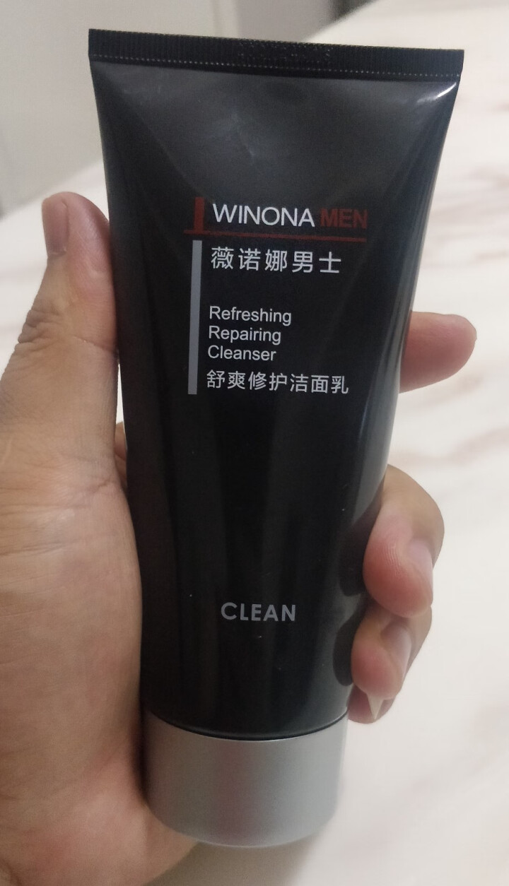 薇诺娜男士（WINONA MEN）舒爽修护洁面乳120g小灰管男士洗面奶控油洁面乳清爽补水保湿温和怎么样，好用吗，口碑，心得，评价，试用报告,第3张