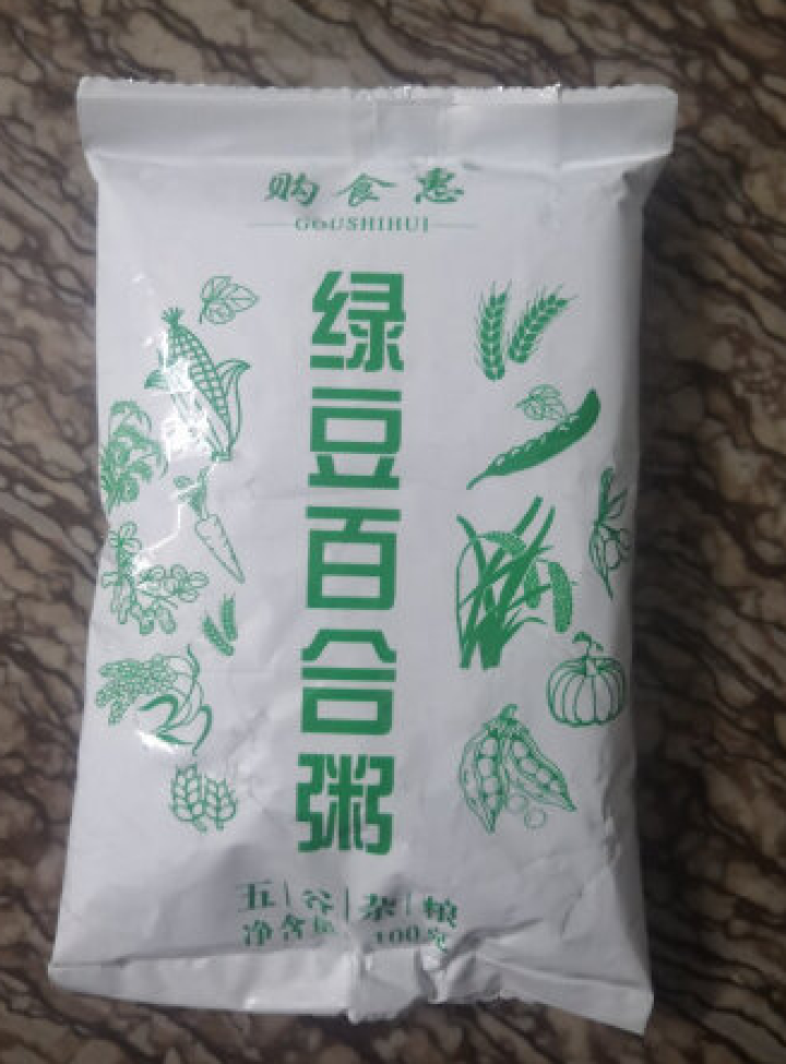 购食惠 绿豆百合粥100g（大米、绿豆、百合）混合粥米粥料五谷杂粮粗粮熬粥怎么样，好用吗，口碑，心得，评价，试用报告,第3张