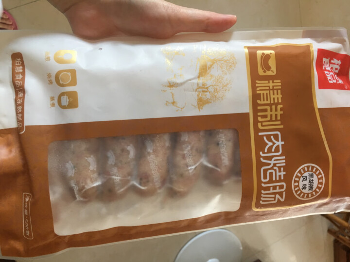 柏慧食品 火山石精制肉烤肠（黑胡椒味）500g/袋 纯肉 热狗肠 早餐肠 地道肠怎么样，好用吗，口碑，心得，评价，试用报告,第2张