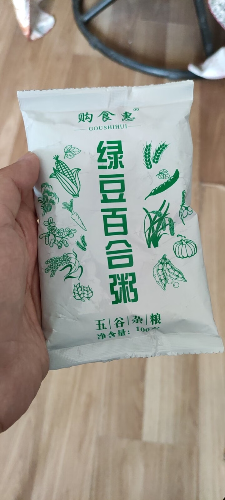 购食惠 绿豆百合粥100g（大米、绿豆、百合）混合粥米粥料五谷杂粮粗粮熬粥怎么样，好用吗，口碑，心得，评价，试用报告,第2张