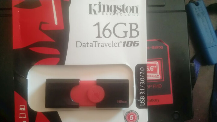 金士顿（Kingston）u盘 USB3.1 激光刻字优盘系统投标车载大容量U盘 红黑款 精英版 16G怎么样，好用吗，口碑，心得，评价，试用报告,第2张