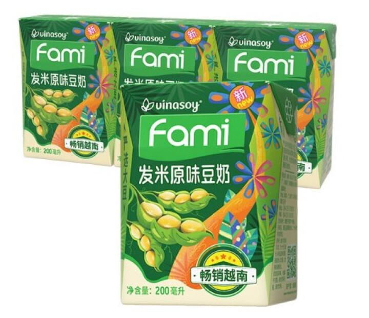 越南进口fami发米豆奶200ml/盒原味减糖早餐豆奶饮品植物蛋白饮料 礼盒端午送礼佳品 （原味）200ml*6盒怎么样，好用吗，口碑，心得，评价，试用报告,第2张