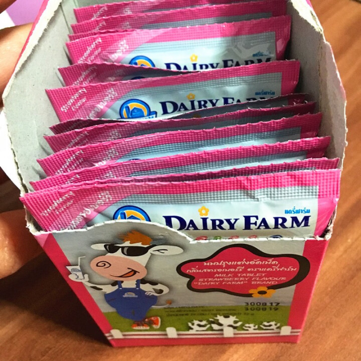 【泰国馆】DAIRYFARM泰国原装进口牛奶片牛奶糖 草莓味孕妇儿童休闲零食6g*12包怎么样，好用吗，口碑，心得，评价，试用报告,第3张